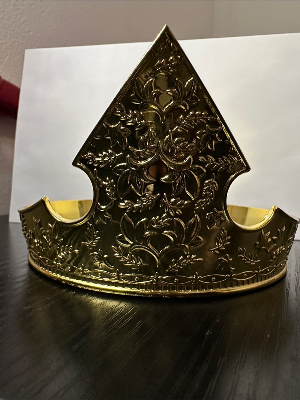 Disney Gold Embossed Floral Crown Tiara Tray